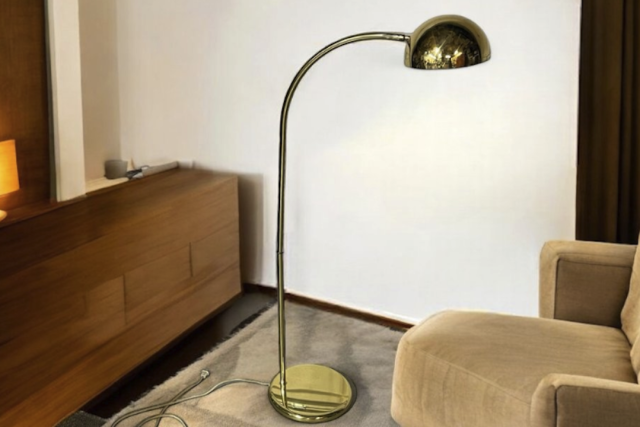 Enhance Your Space with a Modern Gold Arc Floor Lamp